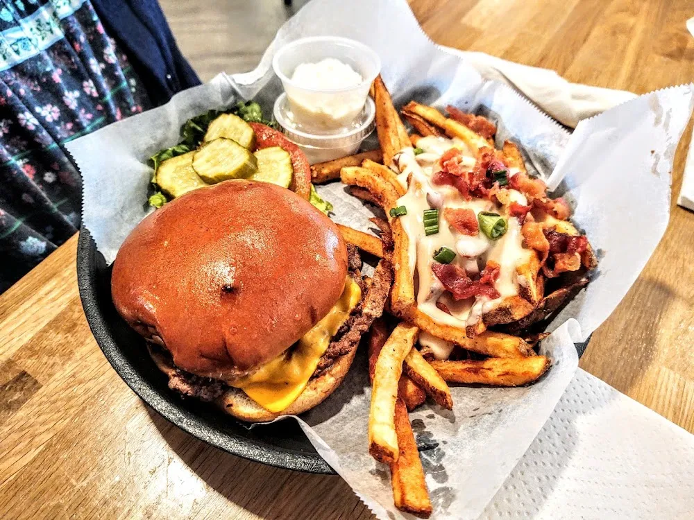 Build Your Own Burger w Loaded Fries
